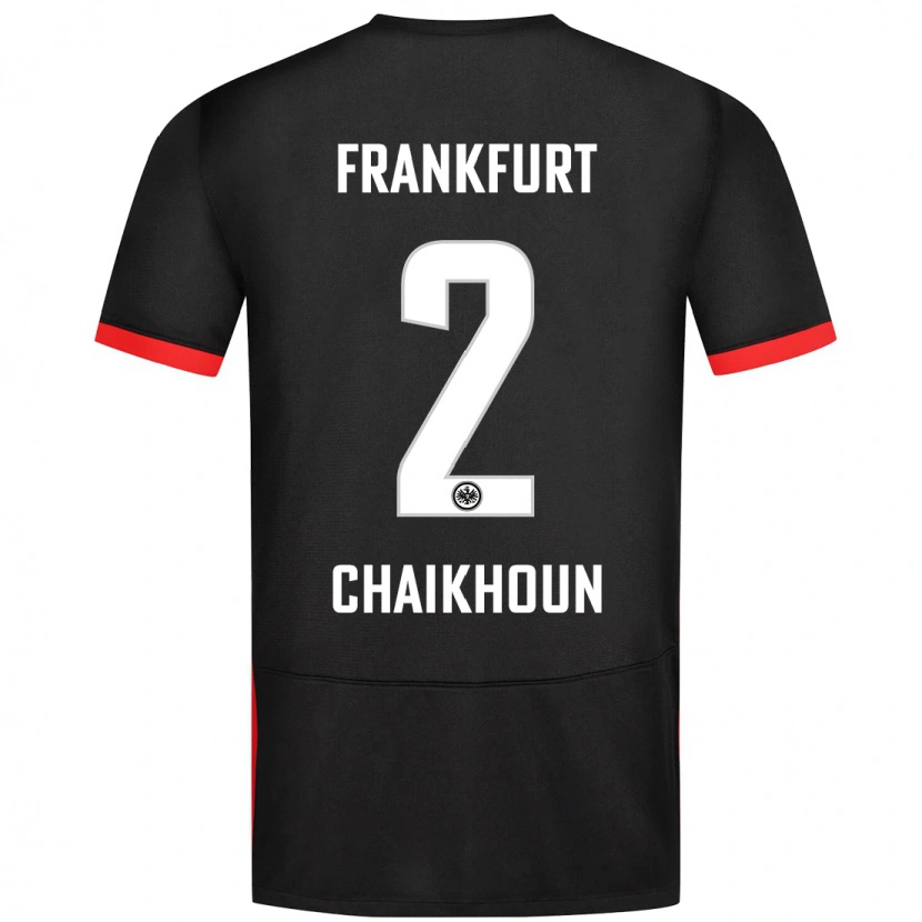 Danxen Kid Ayoub Chaikhoun #2 Black Away Jersey 2024/25 T-Shirt