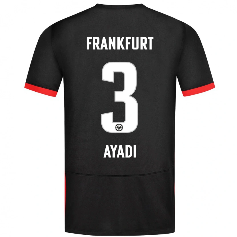 Danxen Kid Akram Ayadi #3 Black Away Jersey 2024/25 T-Shirt