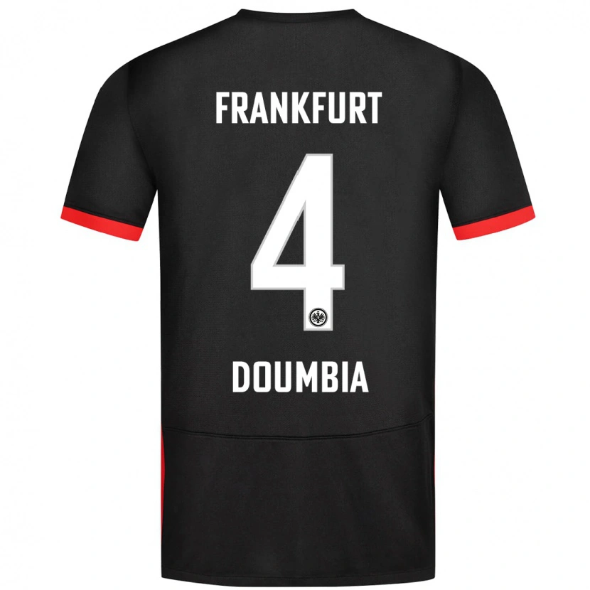 Danxen Kid Fousseny Doumbia #4 Black Away Jersey 2024/25 T-Shirt