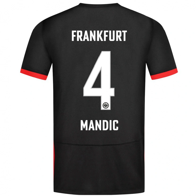 Danxen Kid Kristian Mandic #4 Black Away Jersey 2024/25 T-Shirt