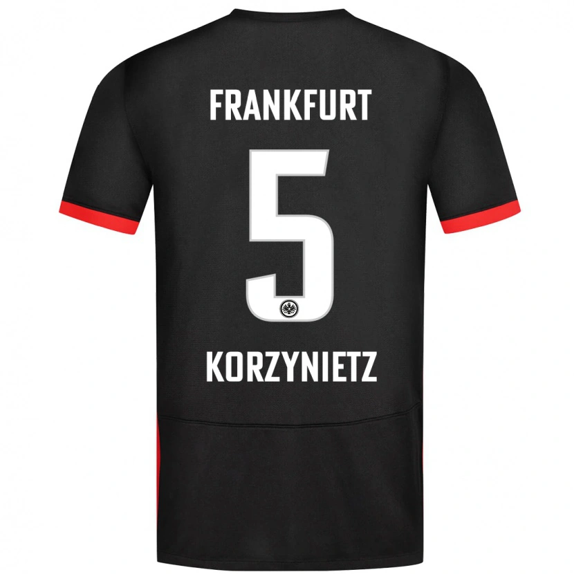 Danxen Kid Jaden Korzynietz #5 Black Away Jersey 2024/25 T-Shirt