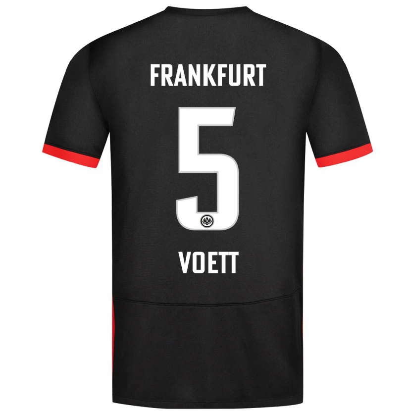 Danxen Kid Johannes Vött #5 Black Away Jersey 2024/25 T-Shirt