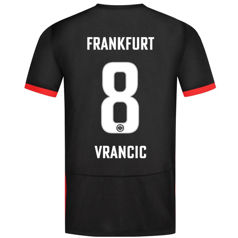 Danxen Kid Mario Vrancic #8 Black Away Jersey 2024/25 T-Shirt