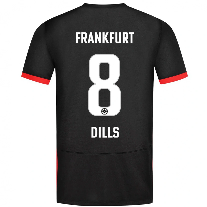 Danxen Kid Marvin Dills #8 Black Away Jersey 2024/25 T-Shirt