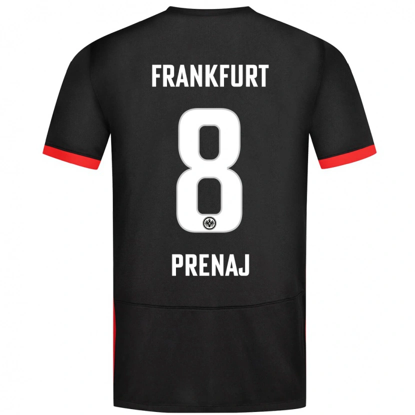 Danxen Kid Christian Prenaj #8 Black Away Jersey 2024/25 T-Shirt