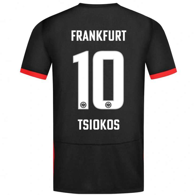 Danxen Kid Leonidas Ilias Tsiokos #10 Black Away Jersey 2024/25 T-Shirt