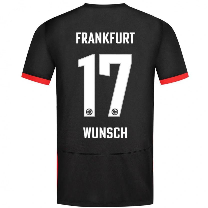 Danxen Kid Paul Wünsch #17 Black Away Jersey 2024/25 T-Shirt