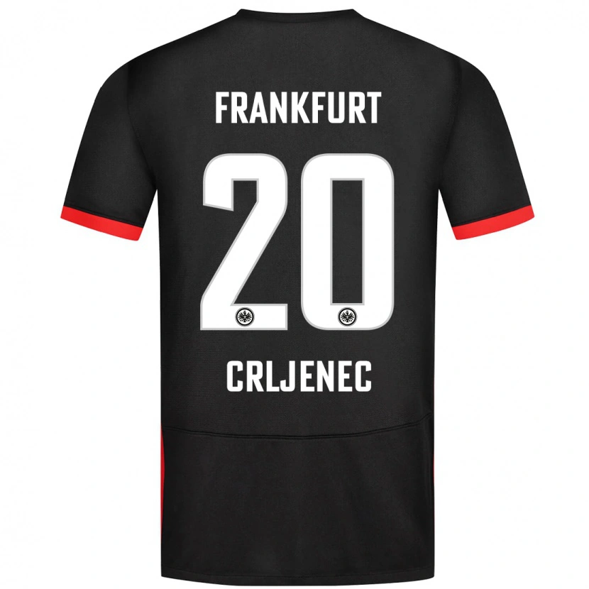 Danxen Kid Dominik Crljenec #20 Black Away Jersey 2024/25 T-Shirt