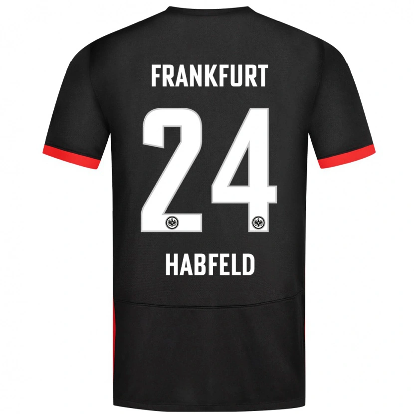 Danxen Kid Josef Haßfeld #24 Black Away Jersey 2024/25 T-Shirt