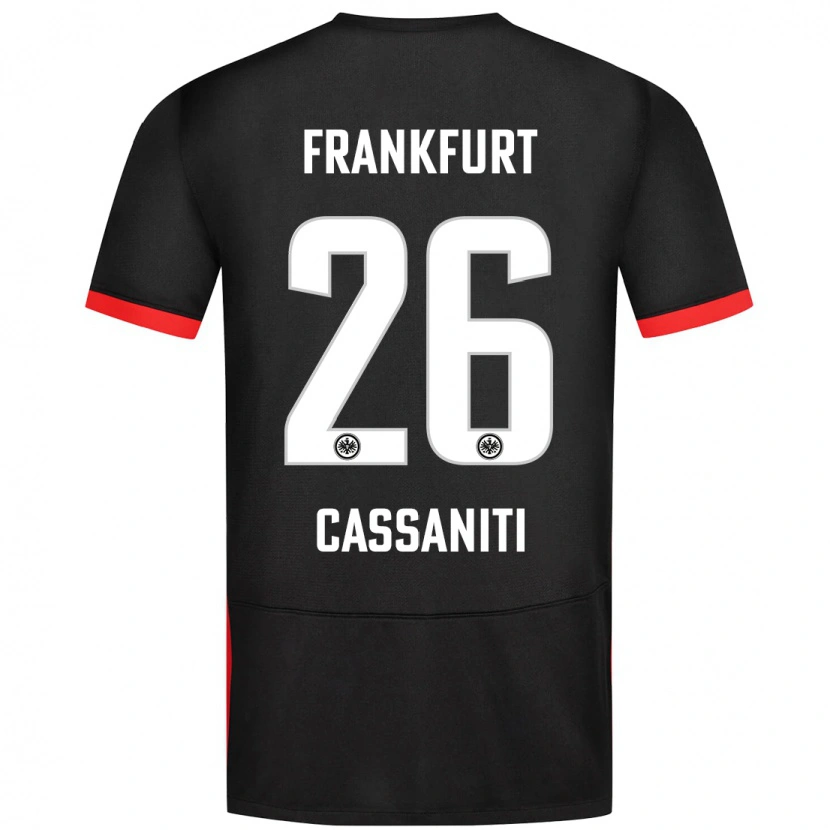 Danxen Kid Nino Cassaniti #26 Black Away Jersey 2024/25 T-Shirt