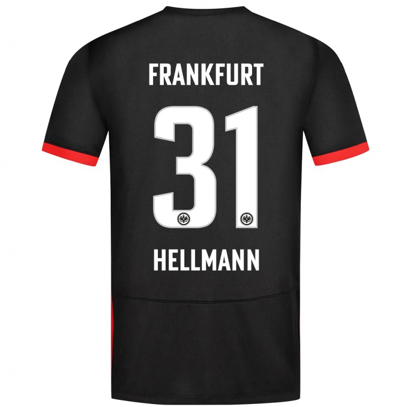 Danxen Kid Melvin Hellmann #31 Black Away Jersey 2024/25 T-Shirt