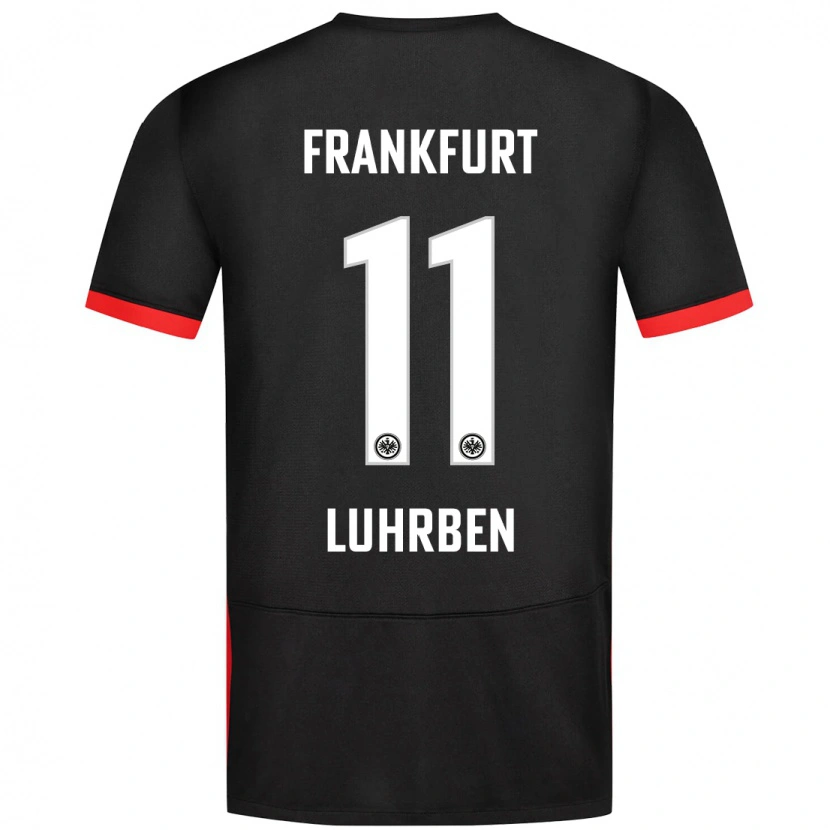 Danxen Kid Nina Lührßen #11 Black Away Jersey 2024/25 T-Shirt