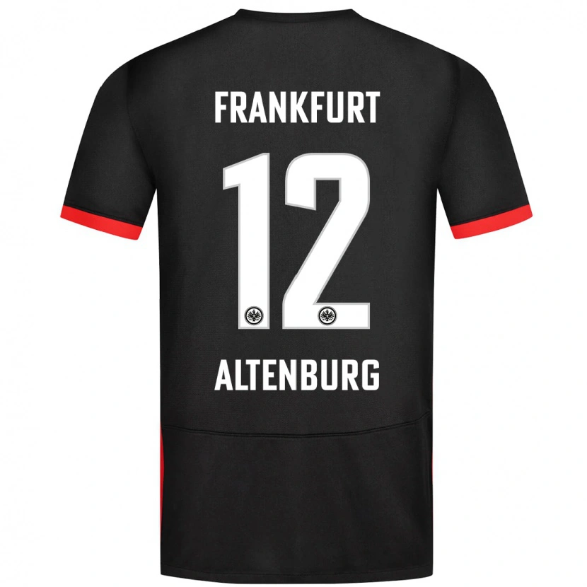 Danxen Kid Lina Altenburg #12 Black Away Jersey 2024/25 T-Shirt