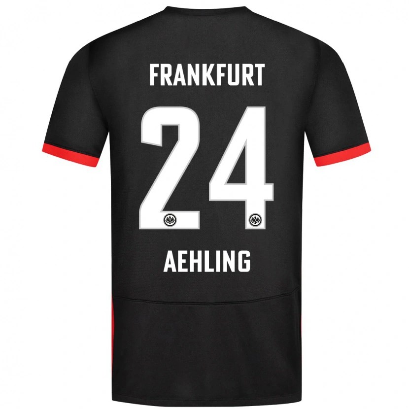 Danxen Kid Anna Aehling #24 Black Away Jersey 2024/25 T-Shirt