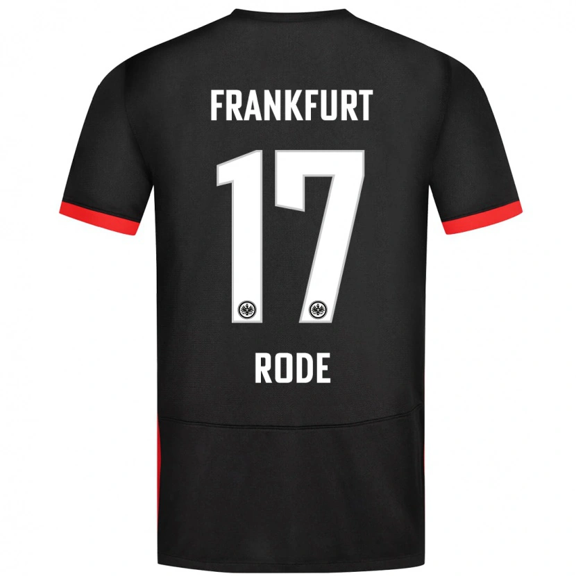 Danxen Kid Sebastian Rode #17 Black Away Jersey 2024/25 T-Shirt