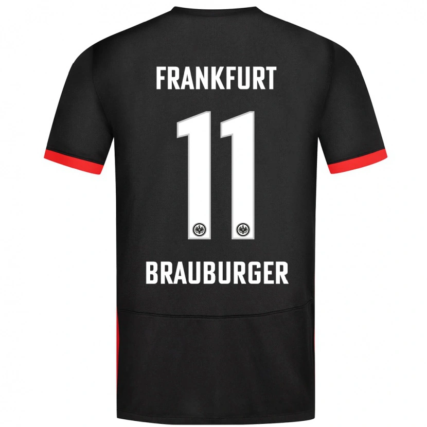 Danxen Kid Maximilian Brauburger #11 Black Away Jersey 2024/25 T-Shirt