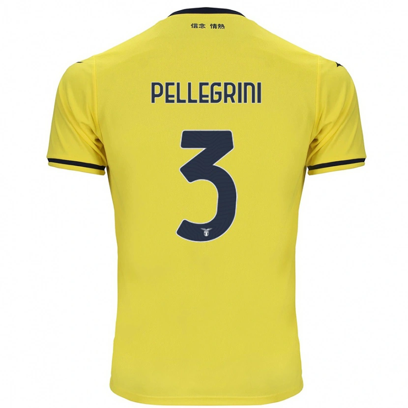 Danxen Kid Luca Pellegrini #3 Yellow Away Jersey 2024/25 T-Shirt