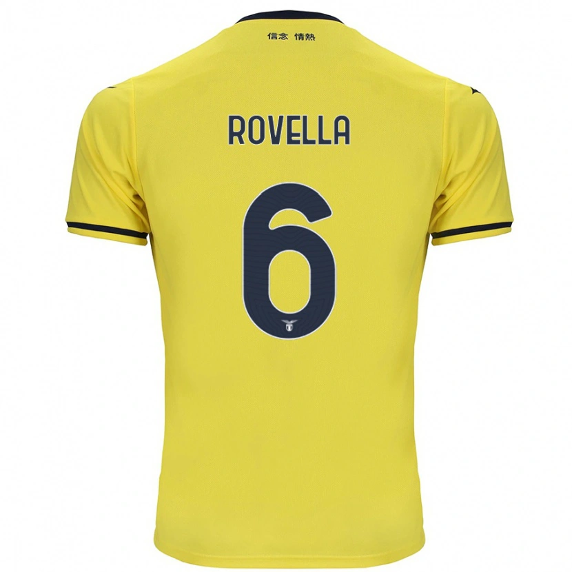 Danxen Kid Nicolò Rovella #6 Yellow Away Jersey 2024/25 T-Shirt