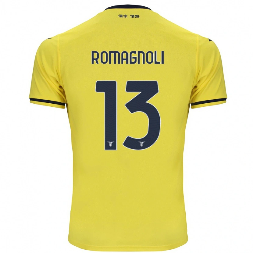 Danxen Kid Alessio Romagnoli #13 Yellow Away Jersey 2024/25 T-Shirt