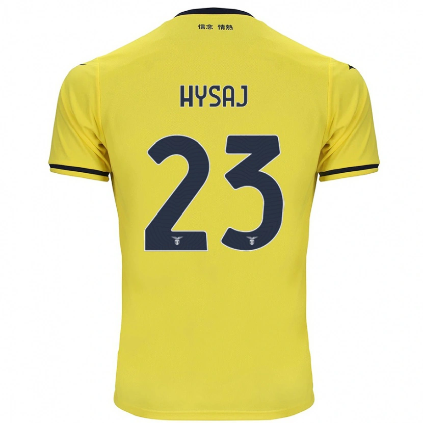 Danxen Kid Elseid Hysaj #23 Yellow Away Jersey 2024/25 T-Shirt