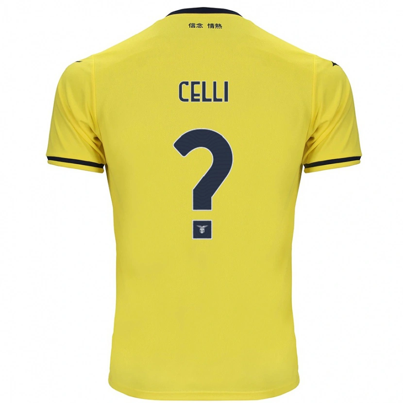 Danxen Kid Gabriele Celli #0 Yellow Away Jersey 2024/25 T-Shirt