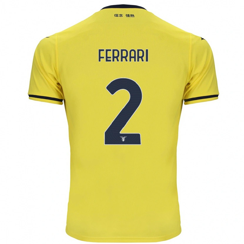 Danxen Kid Lorenzo Ferrari #2 Yellow Away Jersey 2024/25 T-Shirt