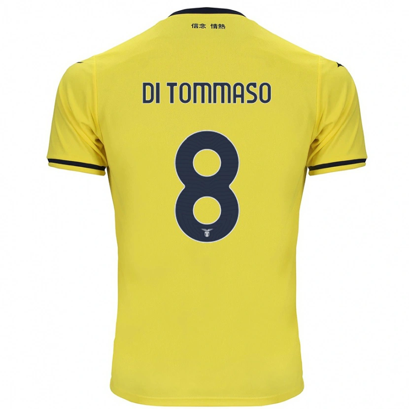 Danxen Kid Leonardo Di Tommaso #8 Yellow Away Jersey 2024/25 T-Shirt