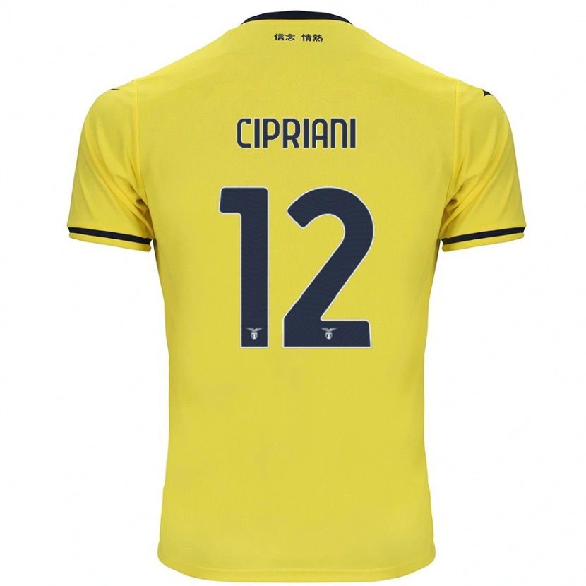 Danxen Kid Alessio Cipriani #12 Yellow Away Jersey 2024/25 T-Shirt