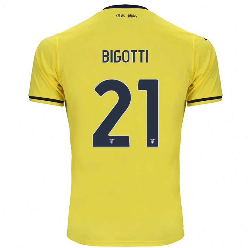 Danxen Kid Massimo Bigotti #21 Yellow Away Jersey 2024/25 T-Shirt