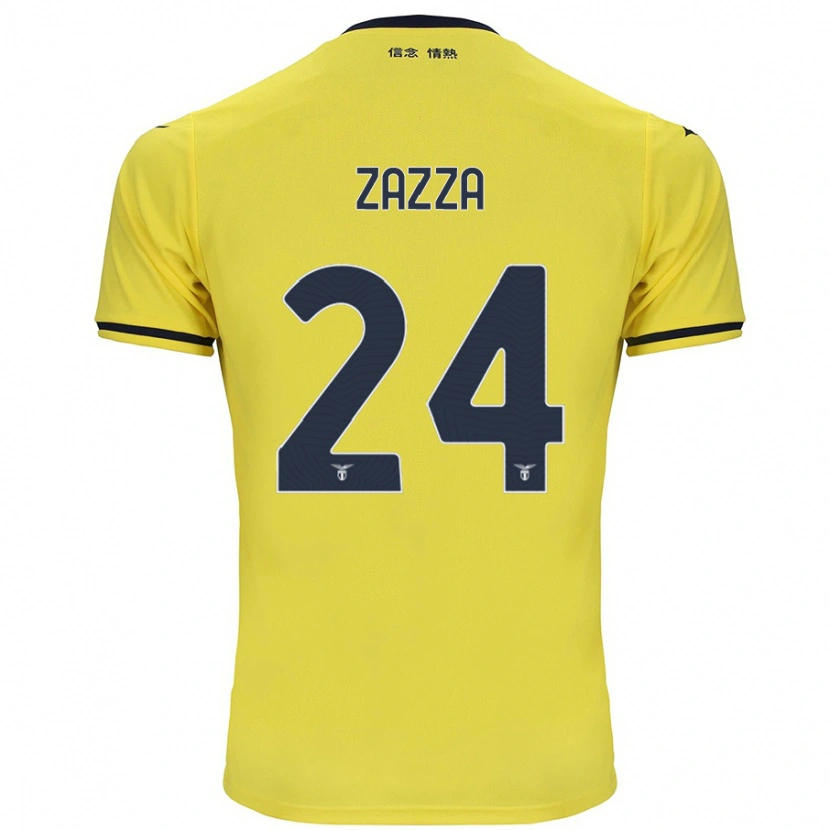 Danxen Kid Matteo Zazza #24 Yellow Away Jersey 2024/25 T-Shirt