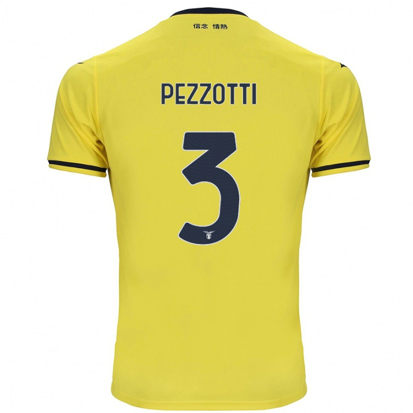 Danxen Kid Arianna Pezzotti #3 Yellow Away Jersey 2024/25 T-Shirt