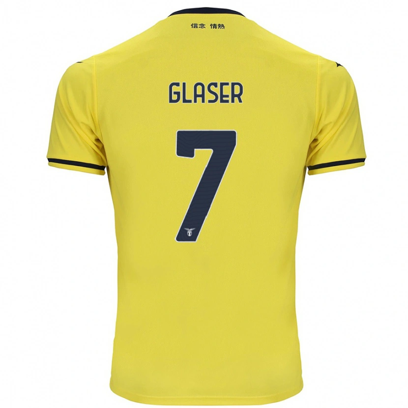 Danxen Kid Julia Glaser #7 Yellow Away Jersey 2024/25 T-Shirt