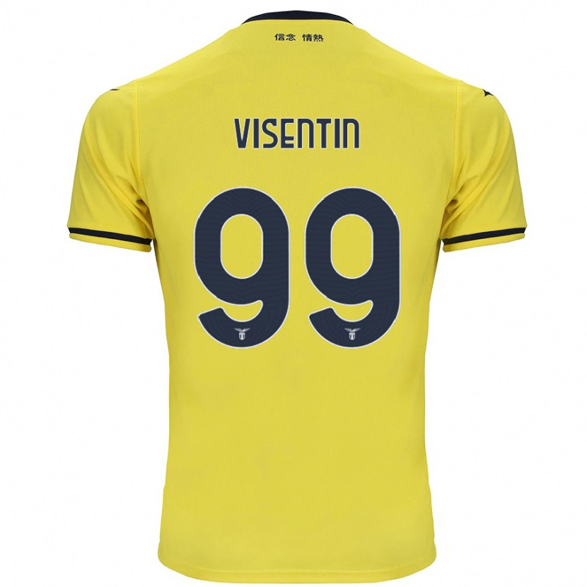 Danxen Kid Noemi Visentin #99 Yellow Away Jersey 2024/25 T-Shirt