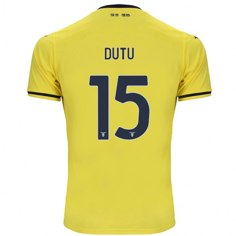 Danxen Kid Matteo Dutu #15 Yellow Away Jersey 2024/25 T-Shirt