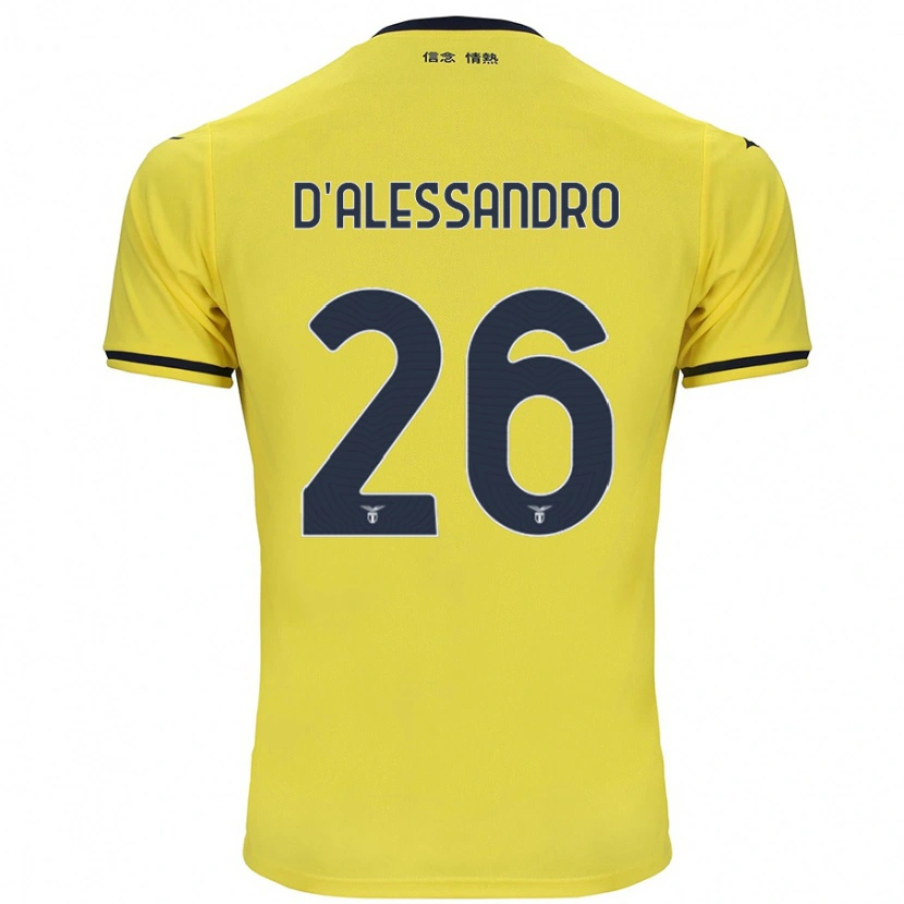 Danxen Kid Mattya D'alessandro #26 Yellow Away Jersey 2024/25 T-Shirt