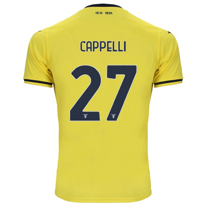 Danxen Kid Tommaso Cappelli #27 Yellow Away Jersey 2024/25 T-Shirt