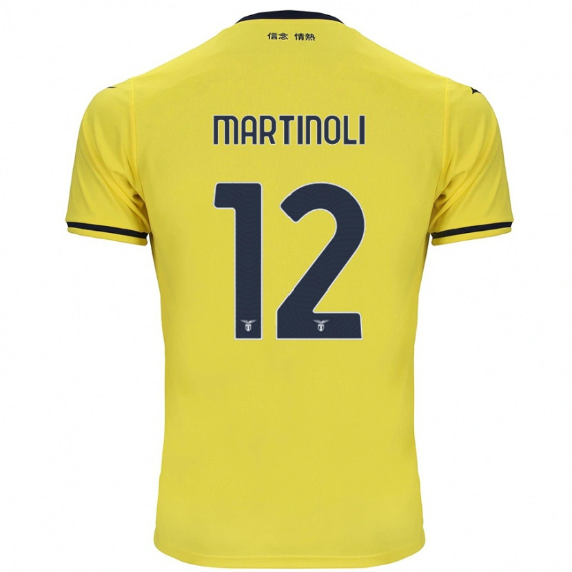 Danxen Kid Elettra Martinoli #12 Yellow Away Jersey 2024/25 T-Shirt