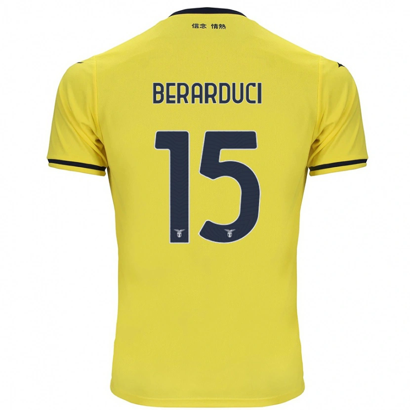 Danxen Kid Martina Berarduci #15 Yellow Away Jersey 2024/25 T-Shirt