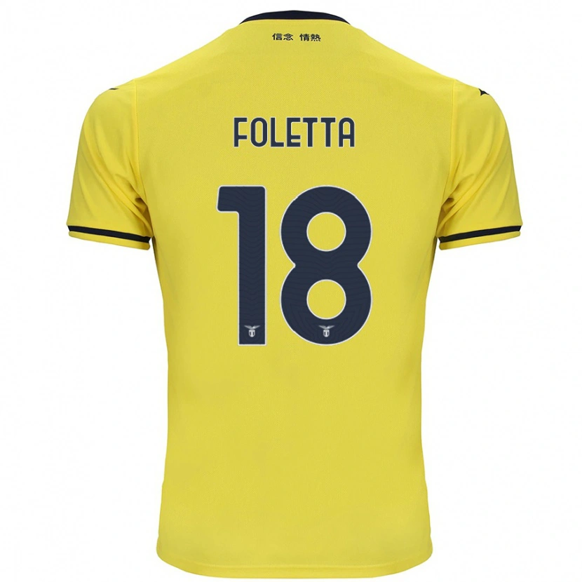 Danxen Kid Isabella Foletta #18 Yellow Away Jersey 2024/25 T-Shirt