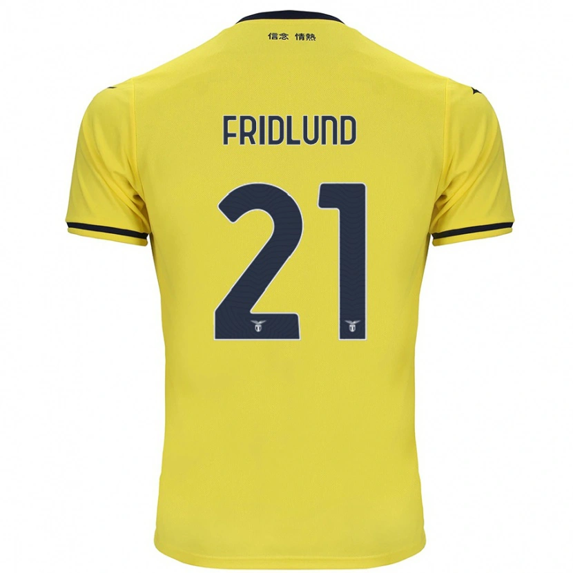 Danxen Kid Johanne Fridlund #21 Yellow Away Jersey 2024/25 T-Shirt