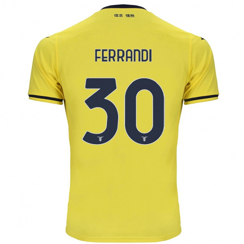 Danxen Kid Giulia Ferrandi #30 Yellow Away Jersey 2024/25 T-Shirt