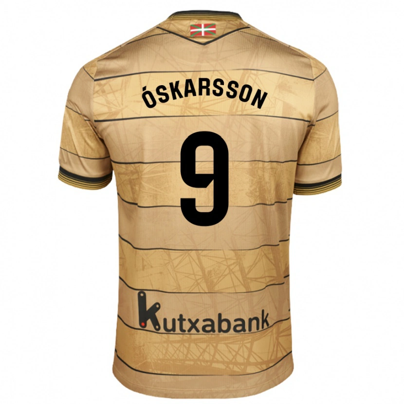 Danxen Kid Orri Óskarsson #9 White Blue Away Jersey 2024/25 T-Shirt