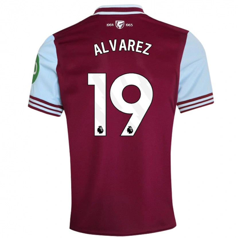 Danxen Men Edson Álvarez #19 Dark Red Home Jersey 2024/25 T-Shirt