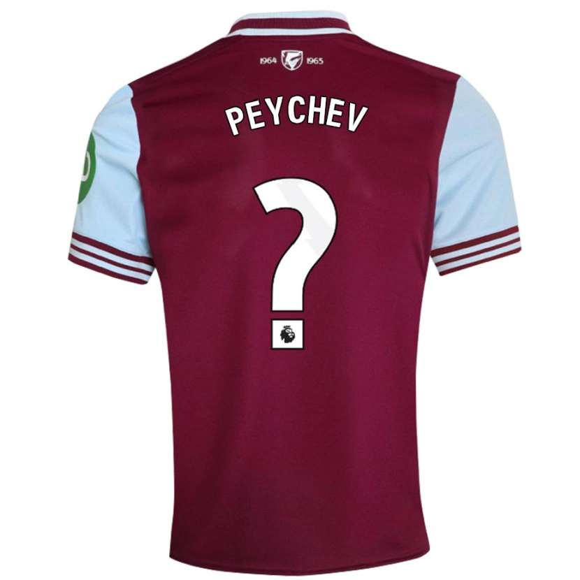 Danxen Men Martin Peychev #0 Dark Red Home Jersey 2024/25 T-Shirt