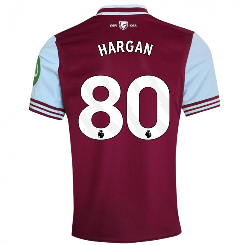 Danxen Men Riley Hargan #80 Dark Red Home Jersey 2024/25 T-Shirt