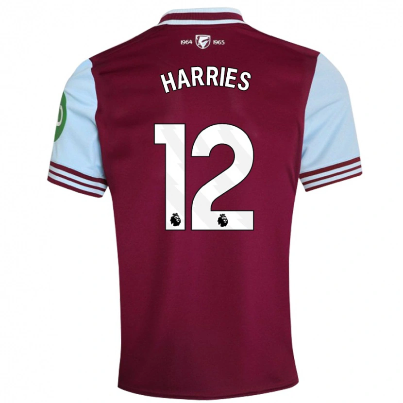 Danxen Men Emma Harries #12 Dark Red Home Jersey 2024/25 T-Shirt