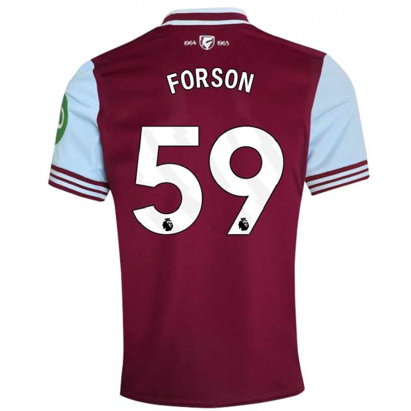 Danxen Men Keenan Forson #59 Dark Red Home Jersey 2024/25 T-Shirt