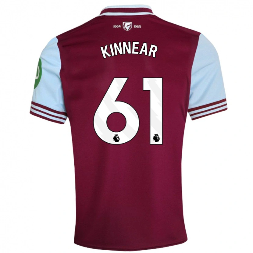 Danxen Men Brian Kinnear #61 Dark Red Home Jersey 2024/25 T-Shirt