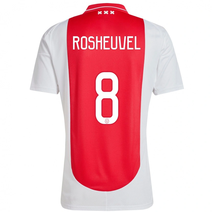 Danxen Men Darren Rosheuvel #8 Red White Home Jersey 2024/25 T-Shirt