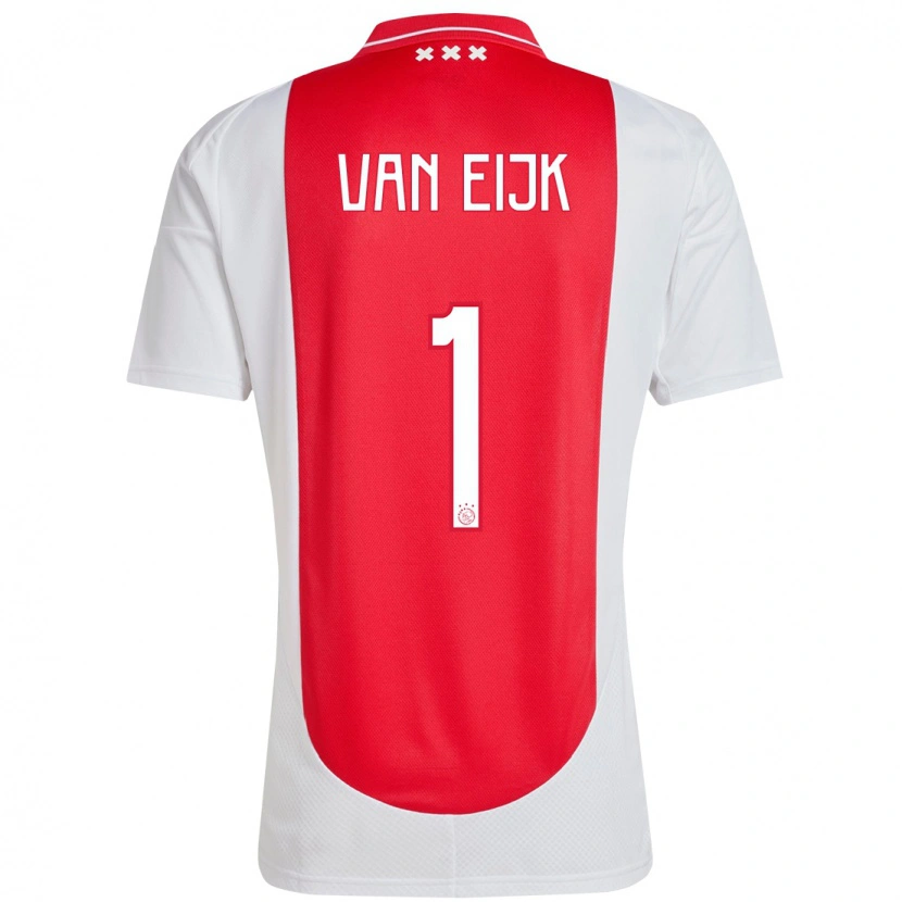 Danxen Men Regina Van Eijk #1 Red White Home Jersey 2024/25 T-Shirt